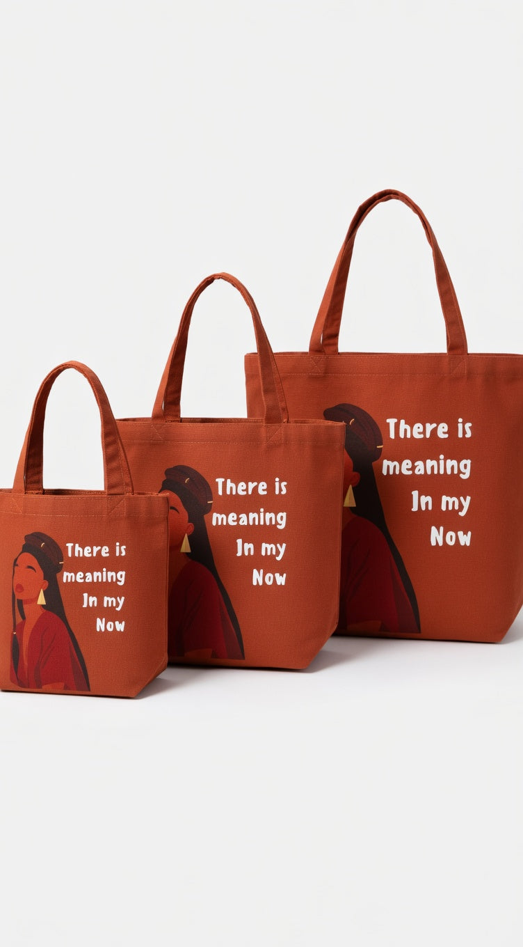 There's meaning in my Now Carry-All Tote Bag (wide Base)