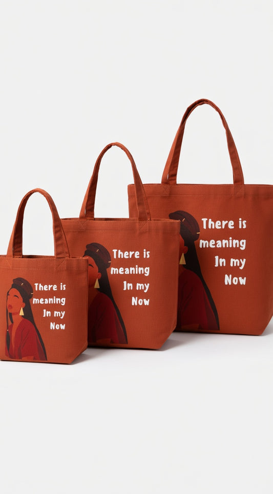 There's meaning in my Now Carry-All Tote Bag (wide Base)