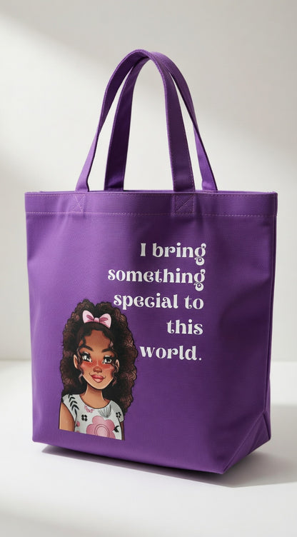 I Bring Something Special Carry-All Tote Bag (wide Base)