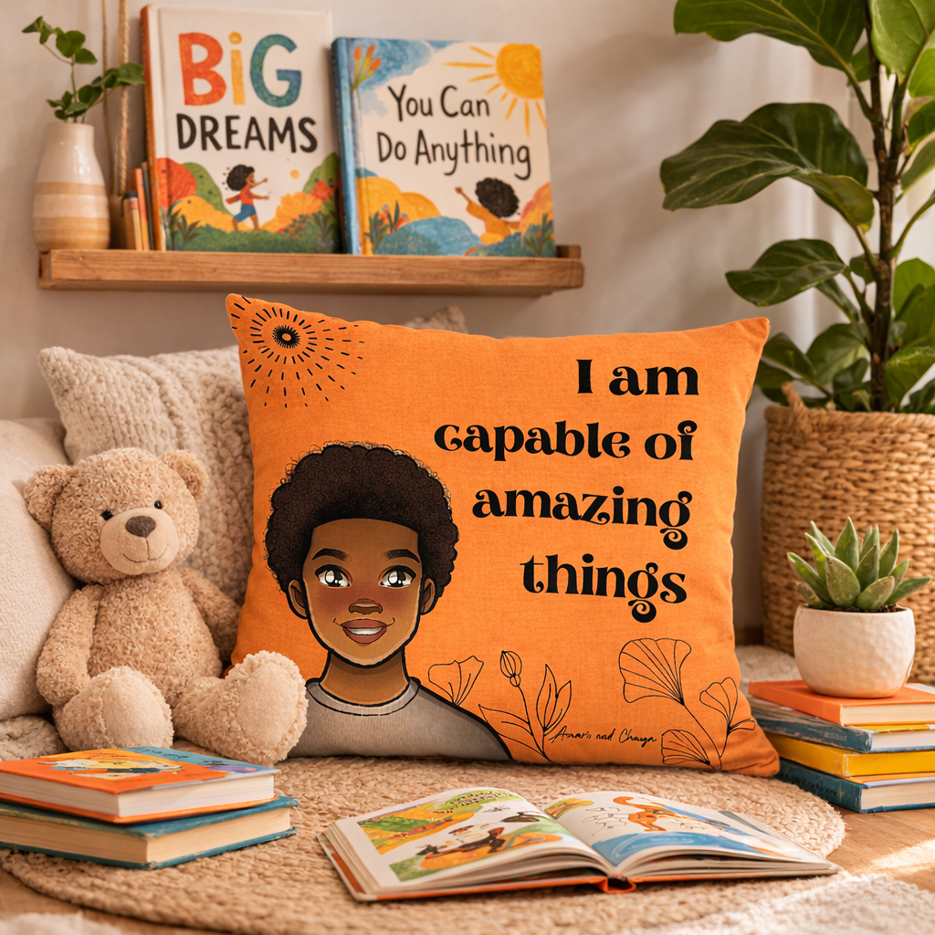 I am Capable Affirmation Cushion- Kobe