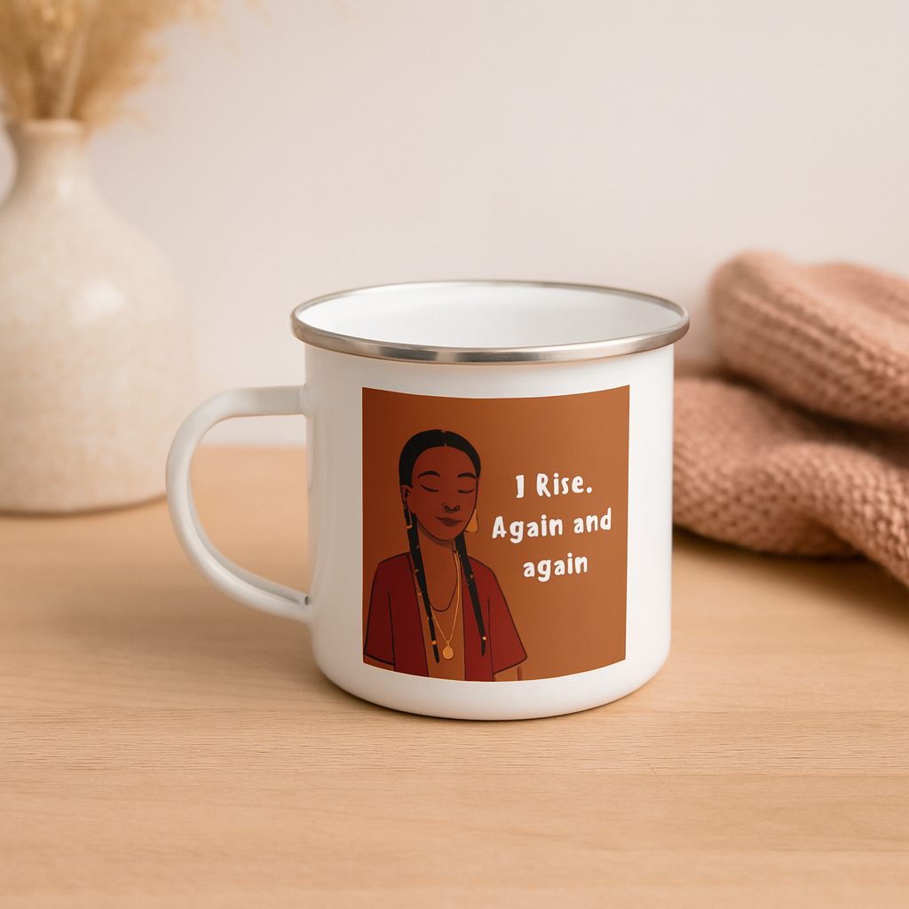 I Rise Affirmation Enamel Mug