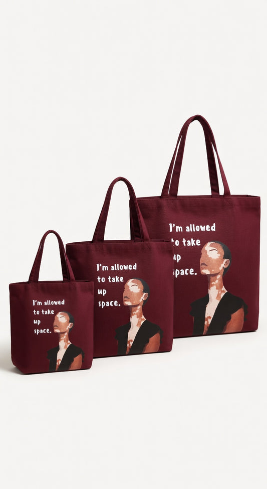 I'm Allowed to take up space Carry-All Tote Bag v2 (wide Base)