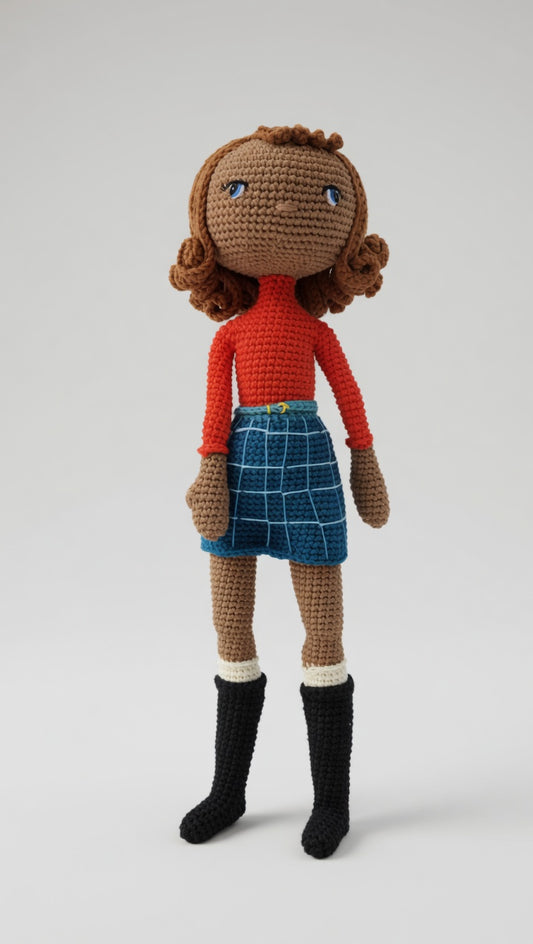 Dami Inclusive Crochet Doll – Soft Affirmation Doll for Children