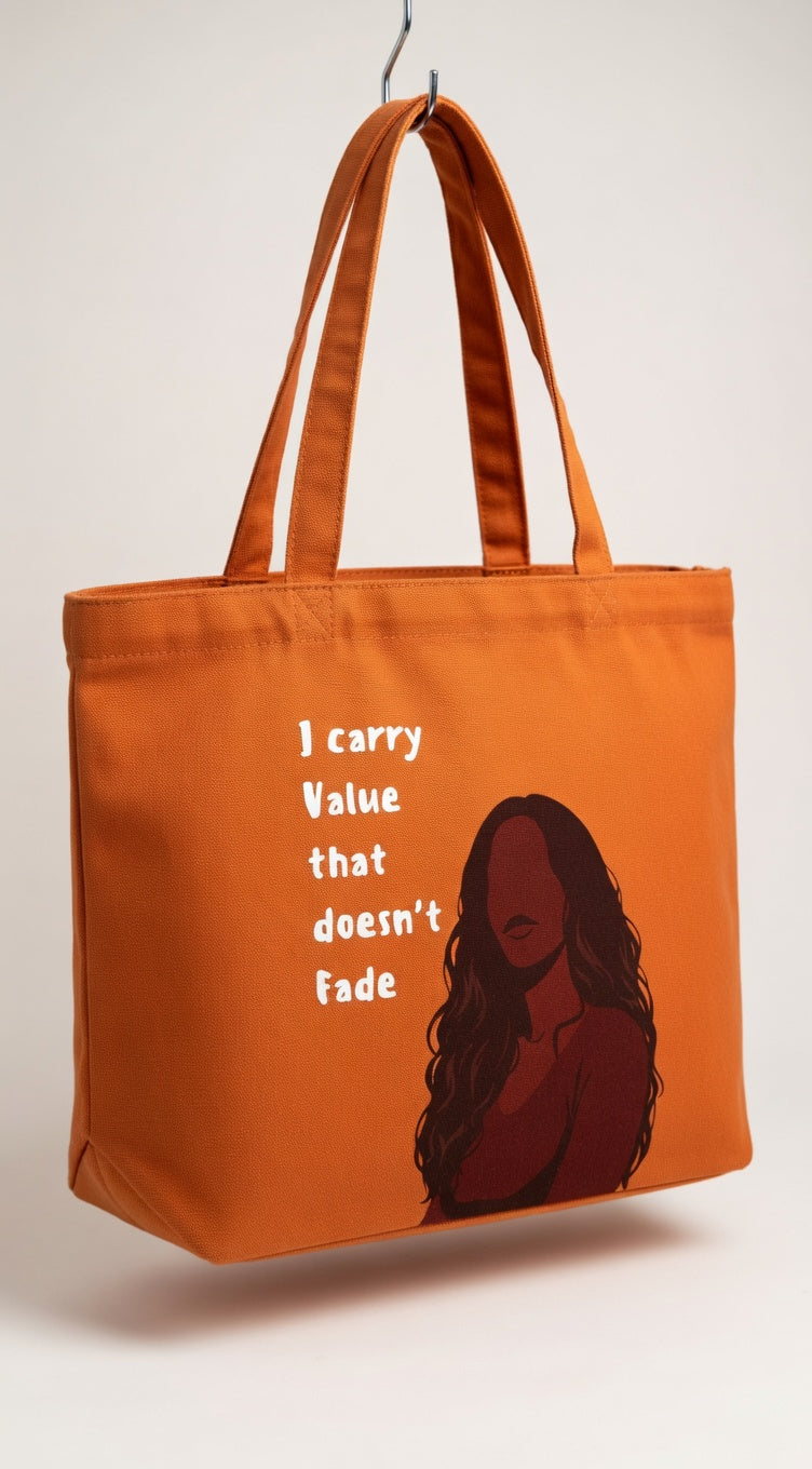 I carry Value that doesn't fade Carry-All Tote Bag v2 (wide Base)