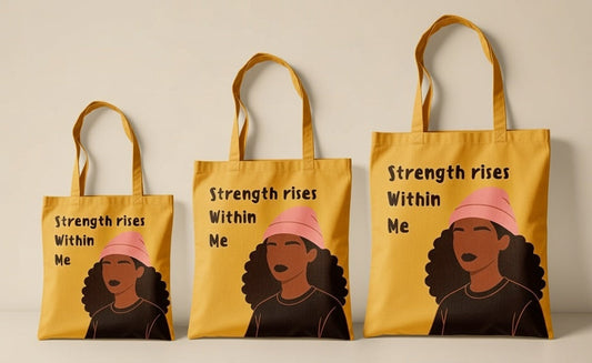 Strength Rises Within Her Tote Bag