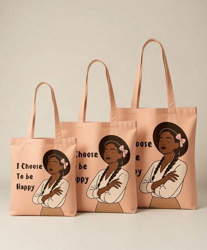 I Choose To Be Happy Tote Bag
