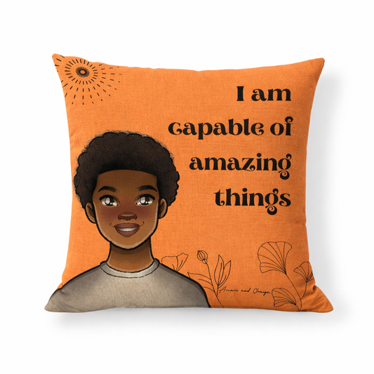 I am Capable Affirmation Cushion- Kobe