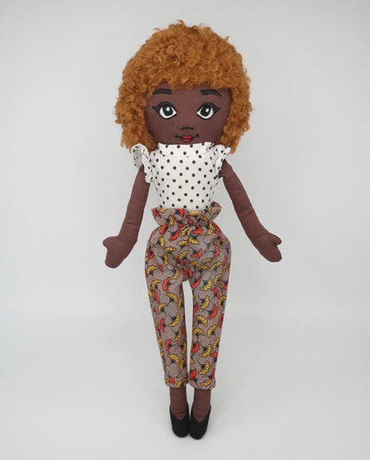 Temilade Inclusive Fabric Doll – Soft Cloth Doll Celebrating Diversity
