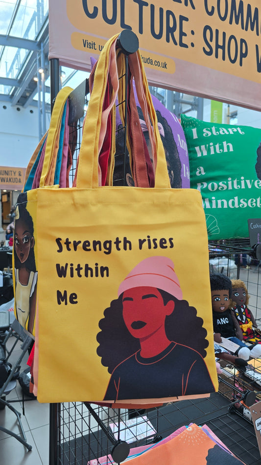 Strength Rises Within Her Tote Bag